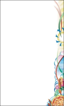 Choice 8 1/2" x 14" Menu Paper Right Insert - Pasta Themed Table Setting Design - 100/Pack