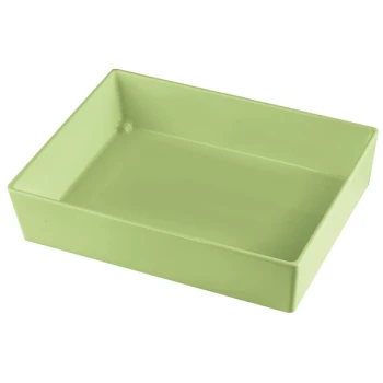TableCraft CW5004MM Simple Solutions 1/2 Size Modern Mint Cast Aluminum Straight Sided Bowl - 3" Deep
