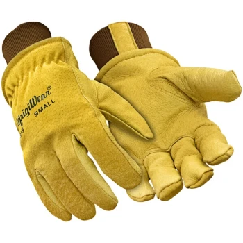 RefrigiWear 0313RGLDXLG Gold Insulated Goatskin Leather Gloves - XL