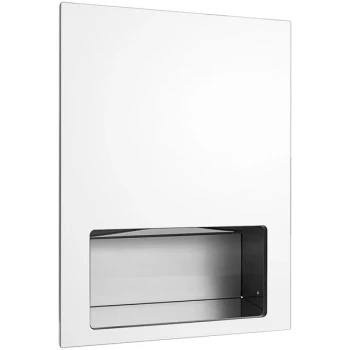 American Specialties, Inc. Piatto 10-6457-00 Recessed C-Fold / Multifold Paper Towel Dispenser Cabinet with White Phenolic Door