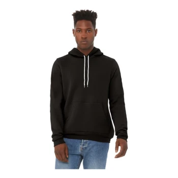 Bella + Canvas BC3719 Unisex Customizable Black Sponge Fleece Pullover Hoodie Sweatshirt - Combed Ring-Spun Cotton / Poly Blend - 3X