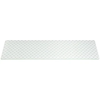 Rosseto Kalderon Zenit 31" x 8" Rectangular White Glass Narrow Riser Shelf