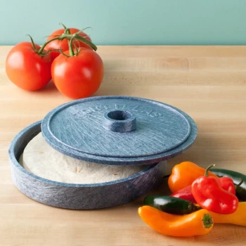 HS Inc. HS1000 7" Blueberry Polyethylene Tortilla Server - 12/Case