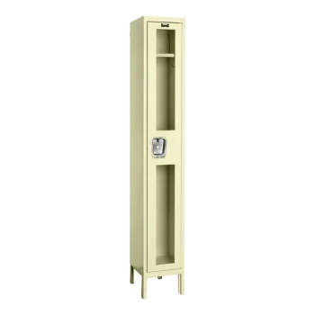 Hallowell Safety-View 12" x 15" x 78" Tan Single 1-Tier Wardrobe Locker - Unassembled USV1258-1PT