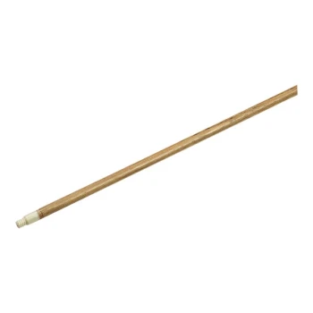 Carlisle Flo-Pac 4028500 60" Threaded Wood Broom / Squeegee Handle with Nylon Tip