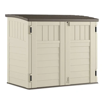 Suncast 34 cu. ft. Vanilla Horizontal Storage Shed BMS2500
