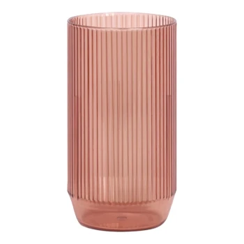 Front of the House Gatsby 14 oz. Rose SAN Plastic Rocks / Old Fashioned Glass - 12/Pack