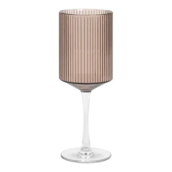 Front of the House Gatsby 12 oz. Smoke SAN Plastic Wine Glass - 12/Pack