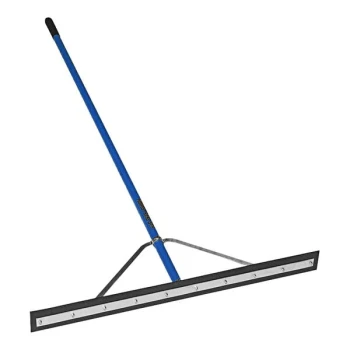 Midwest Rake S550 Professional 75936 36" Double Neoprene Foam Floor Squeegee with 66" Aluminum Handle