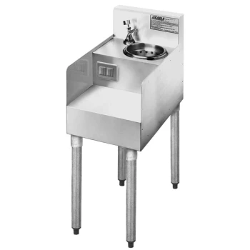 Eagle Group MA4-18 12 inch Modular Liquid Waste Step-Down Add-On for 1800 Series Underbar Units