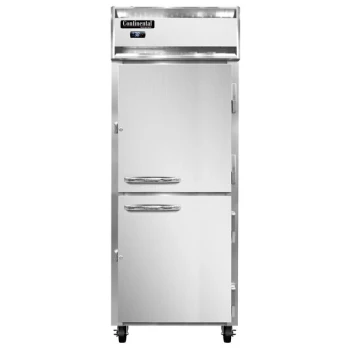 Continental Refrigerator 1RE-N-PT-HD 29" Half Door Extra Wide Pass-Through Refrigerator