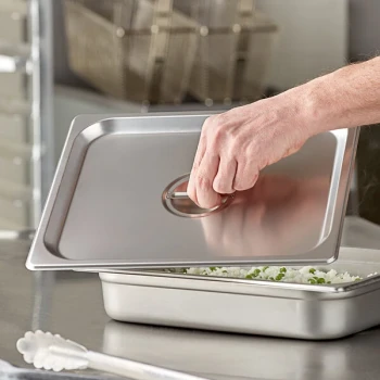 Choice 1/2 Size Stainless Steel Solid Steam Table / Hotel Pan Cover