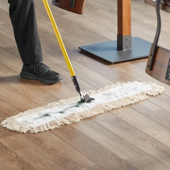 Advantage Supplies 36" x 5" Natural Cotton Cut-End Dry Dust Mop Head