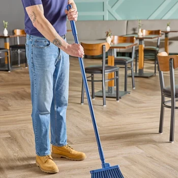 Carlisle 41225EC14 Sparta 48" Blue Threaded Fiberglass Broom Handle