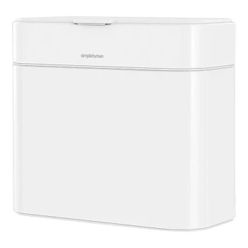 simplehuman CW1648 1 Gallon / 4 Liter White Steel Compost Caddy