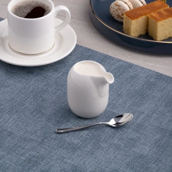 Ariane Vital Coupe 5 oz. Warm White Porcelain Handleless Creamer - 12/Case