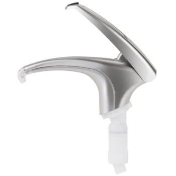 San Jamar P4000 FrontLine Accessory Soft-Touch Condiment Pump - Metal Finish