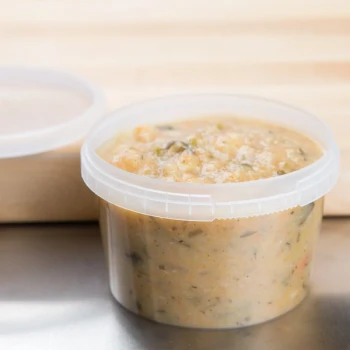 Placon 16 oz. Clear Tamper Resistant Tamper-Evident Safe Lock Deli Container - 500/Case