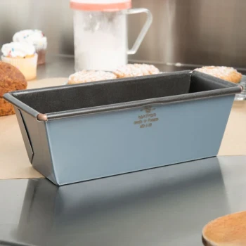 Matfer Bourgeat 331095 Exopan Steel Non-Stick Flared Bread Loaf Pan - 7 1/16 inch x 2 3/4 inch x 2 1/2 inch