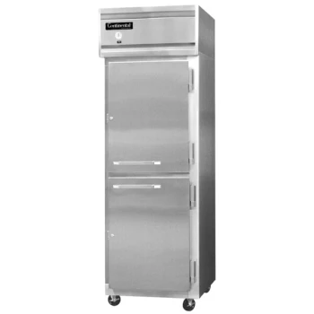Continental Refrigerator 1R-N-SA-HD 26" Solid Half Door Reach-In Refrigerator