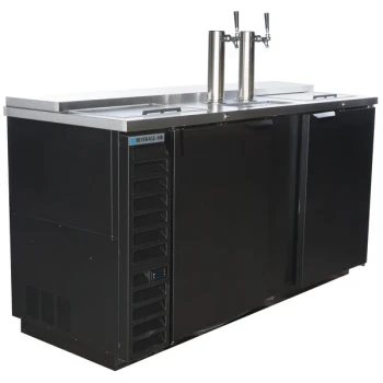 Beverage-Air DD68HC-1-C-B-WINE 2 Single Tap Club Top Kegerator Wine Dispenser - Black, (3) 1/2 Keg Capacity