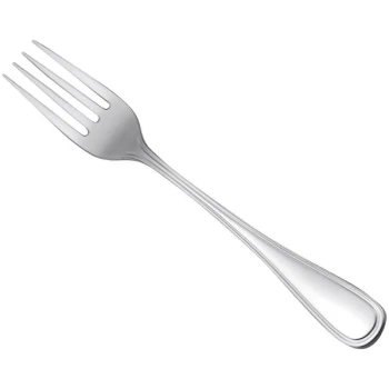 Oneida New Rim II by 1880 Hospitality B914FDEF 7 1/4" 18/0 Stainless Steel Heavy Weight Dinner Fork - 12/Case