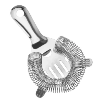 American Metalcraft 5 3/4" Stainless Steel 2-Prong Tight Coil Bar Strainer STC2