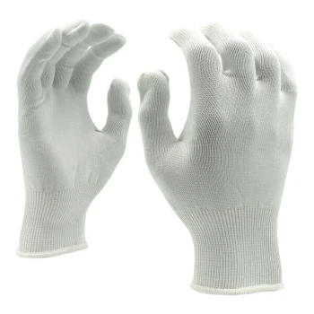 Cordova White 13 Gauge Polyester Work Gloves - Medium - 12/Pack