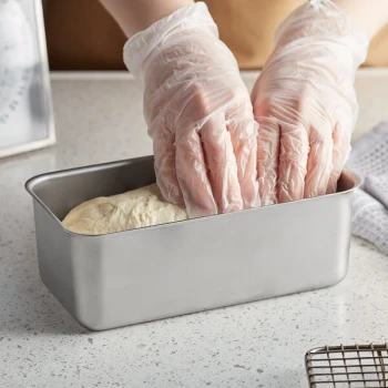 Vollrath 4V 3.75 lb. Seamless Stainless Steel Bread Loaf Pan - 8 3/4 inch x 4 5/8 inch x 3 1/8 inch
