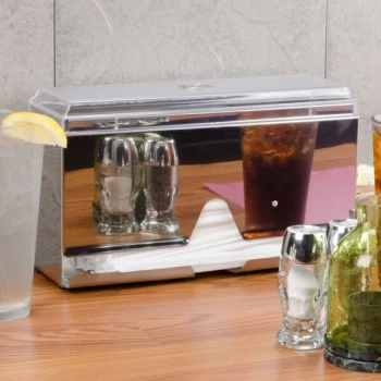 Vollrath Straw Boss Single Sided Dispenser for 9" - 12" Wrapped Straws - Stainless Steel