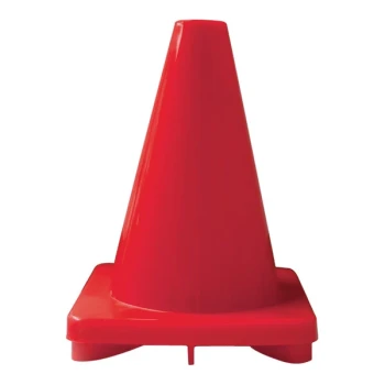 Cortina 5" Red Sport Cone with 0.25 lb. Base 03-500-34-11