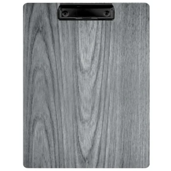 Menu Solutions WDCLIP-C Ash 8 1/2" x 11" Customizable Wood Menu Clip Board
