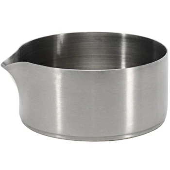 Front of the House Soho 5 oz. Brushed Stainless Steel Round Creamer - 12/Case