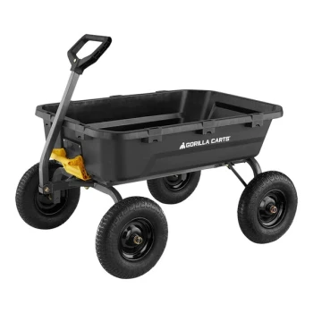 Gorilla GCG-12 1,600 lb. Heavy-Duty Poly Yard Dump Cart