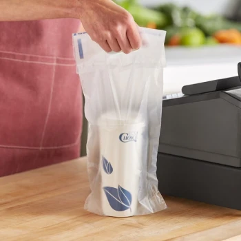 Fast Take Tamper-Evident Clear HDPE 1 Drink Beverage Carrier - 1,000/Case