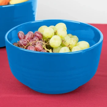 TableCraft CW3170SBL 3.5 Qt. Sky Blue Cast Aluminum Fruit Bowl