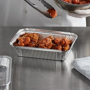 Choice 2.25 lb. Oblong Foil Take-Out Container - 500/Case