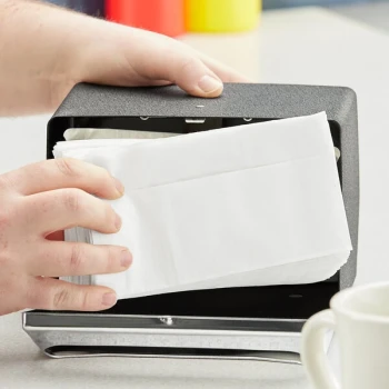 Dixie White 1-Ply Mini Fold Paper Napkin - 6,000/Case