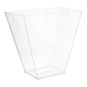 room360 11 Qt. Clear PVC Slender Flare Wastebasket Liner - 96/Pack