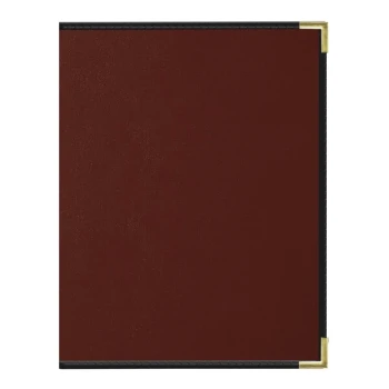 H. Risch, Inc. Oakmont 8 1/2" x 11" Wine 10-View Menu Cover