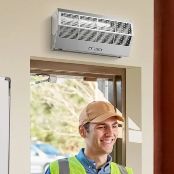 Boltic 24" Stainless Steel Air Curtain with Plunger Door Switch