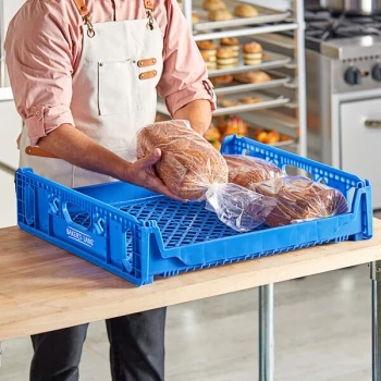 Baker's Lane 26" x 22" x 6" Blue Bread Tray