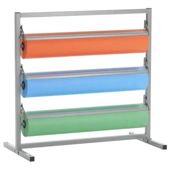 Bulman T368R-30 30" Three Deck Tower Paper Rack with Straight Edge Blade