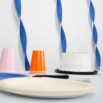 Creative Converting 078137 81' Navy Blue Streamer Paper - 12/Case
