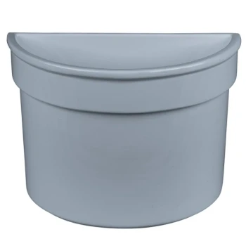 TableCraft CW1312GY 5 Qt. Gray Cast Aluminum Half Soup Bowl