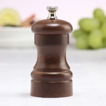 Chef Specialties 04152 Professional Series 4" Customizable Capstan Walnut Salt Mill