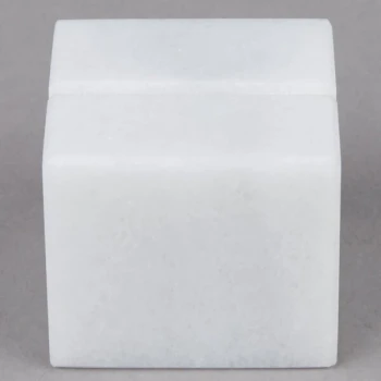 American Metalcraft MCHW125 1" White Marble Card Holder