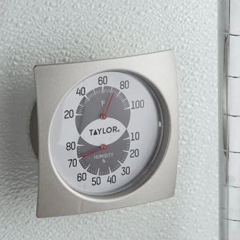 Taylor 5504 4" Indoor Thermometer and Hygrometer