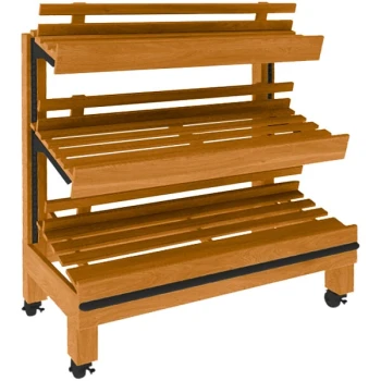 Marco Company 48" x 25" x 51" Honey Pine Bakery Display Shelving