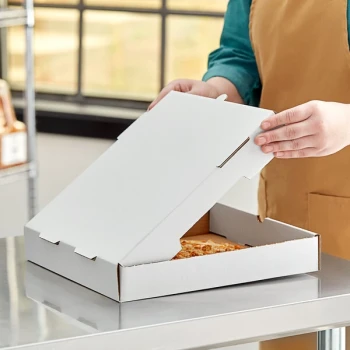 Choice 12" x 12" x 2" White Corrugated Plain Pizza Box Bulk Pack - 50/Bundle
